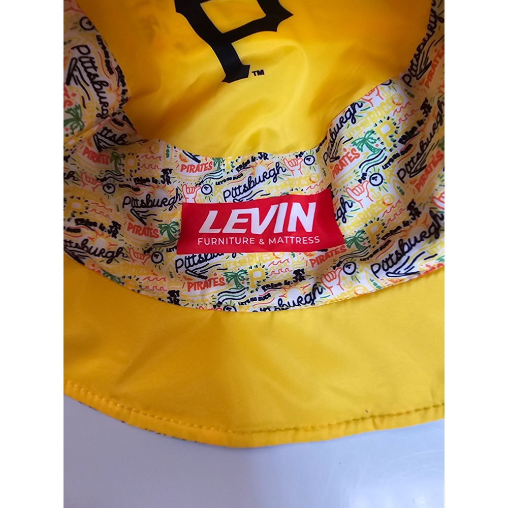 Pittsburgh Pirates Reversible Bucket Hat Levin Furniture MLB Baseball Hat - Picture 7 of 8